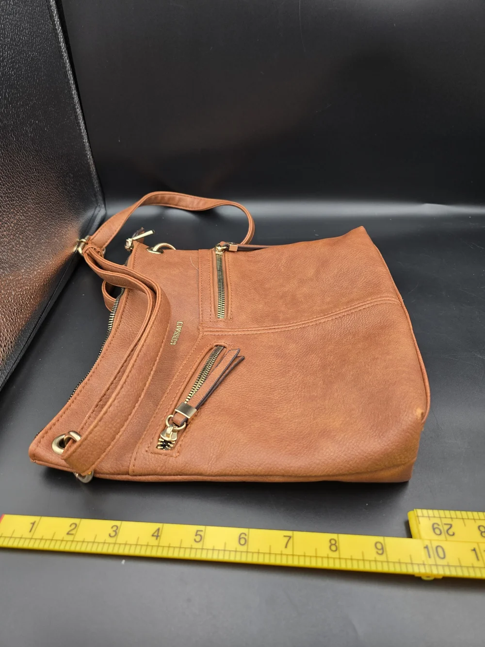 Gussaci tan crossbody